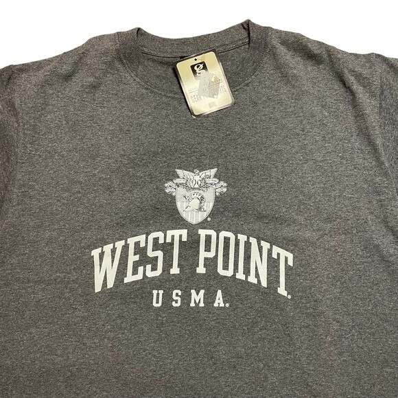 West Point USMA Unisex Grey Tee Shirt Size Medium NWT - Picture 2 of 8